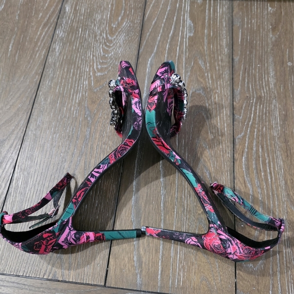 Betseyville Floral Stiletto Heels, Women's Size 8.5 - Picture 5 of 9